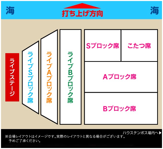 ロッテルダム会場の会場レイアウト