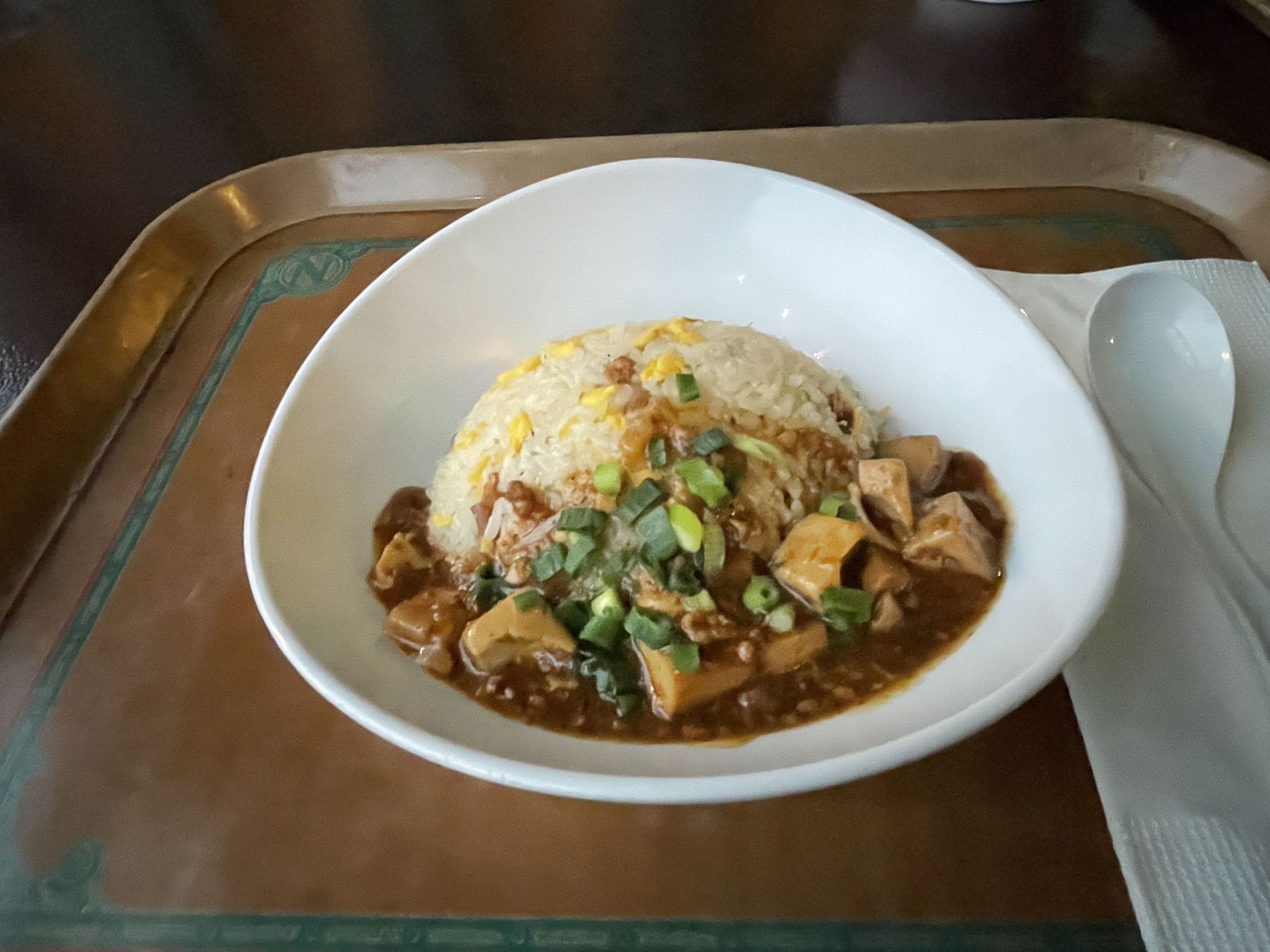 マーボー豆腐のあんかけチャーハン