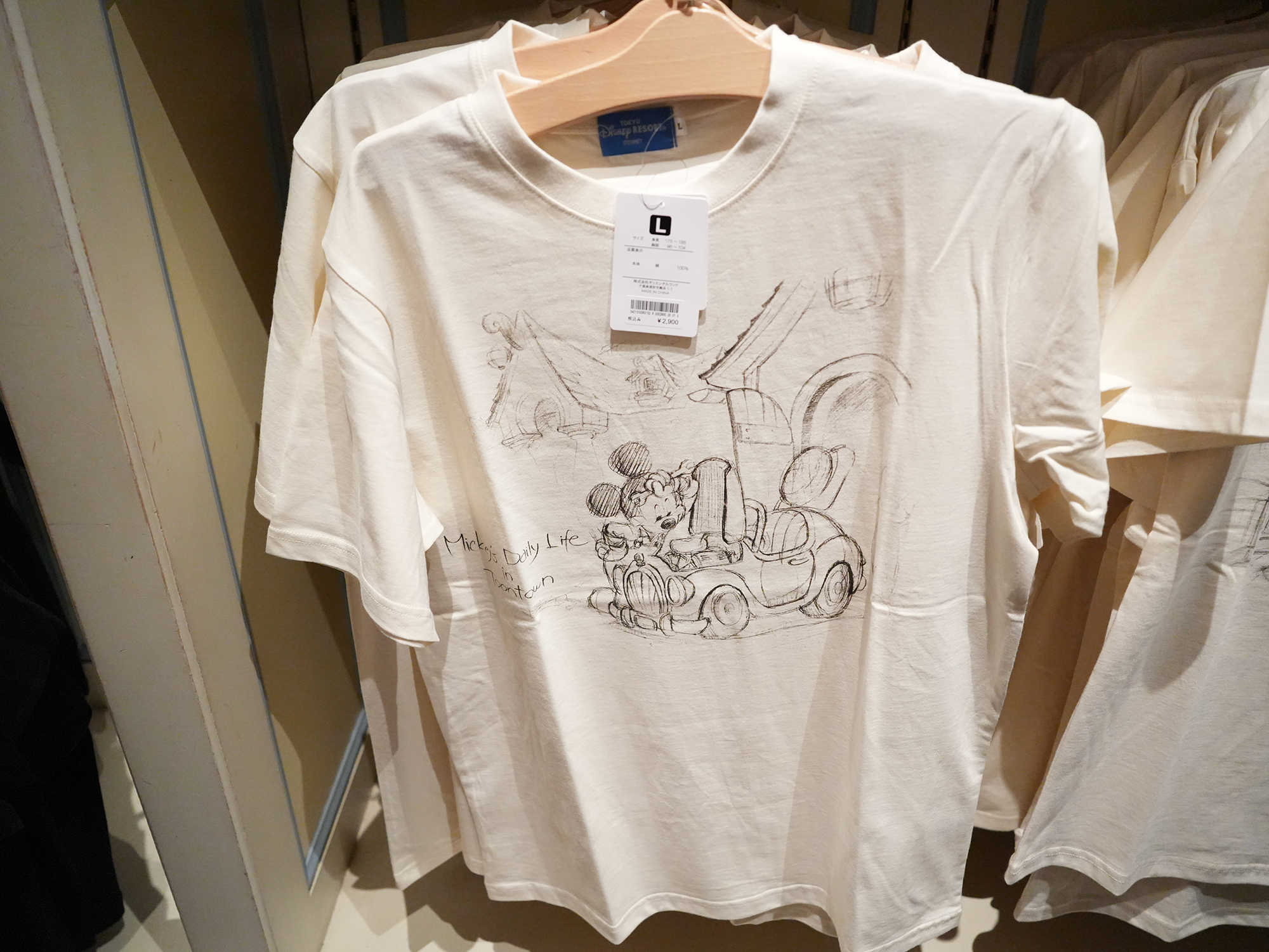 鉛筆スケッチTシャツ