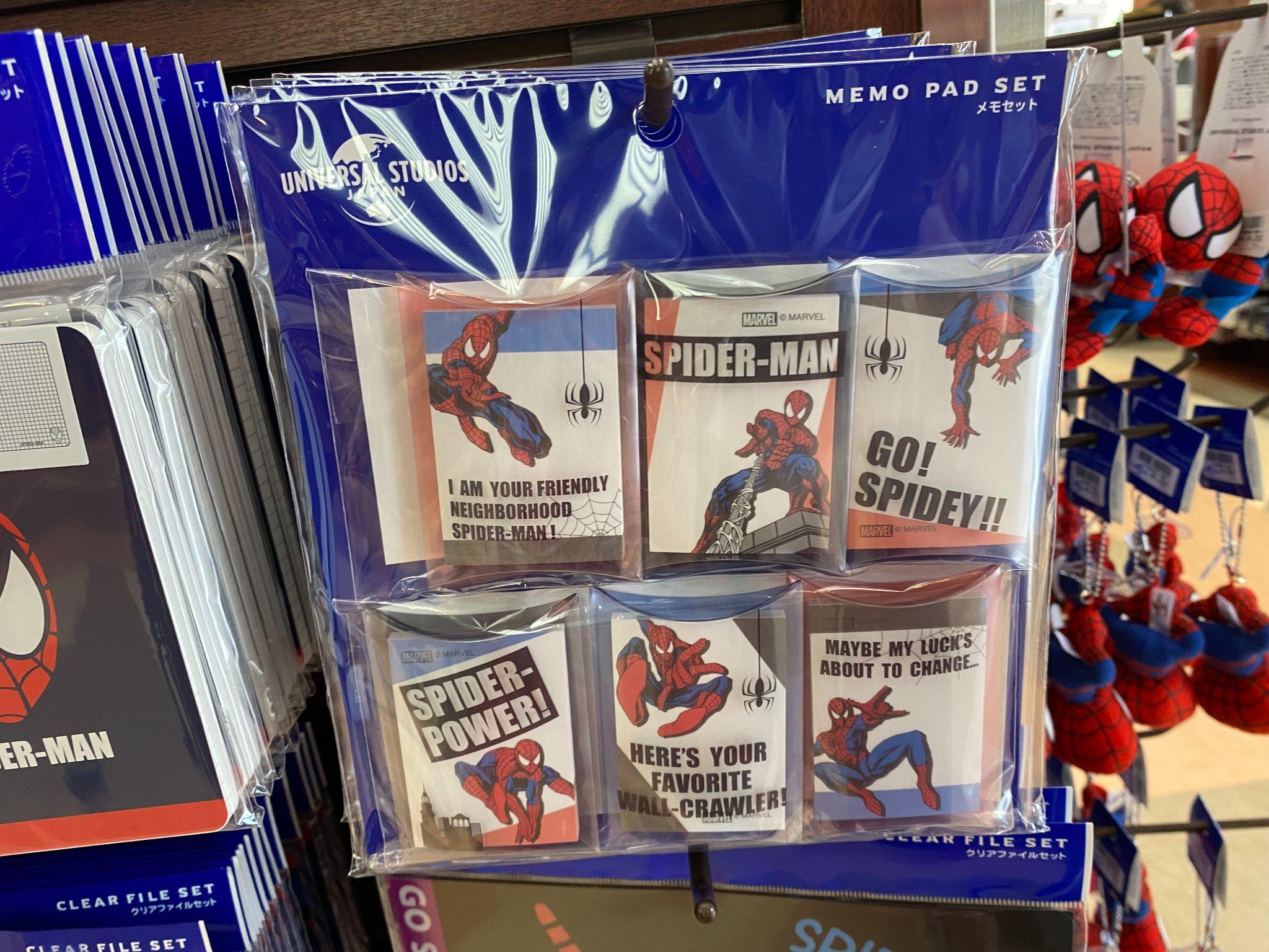 スパイダーマンのメモセット（6冊）