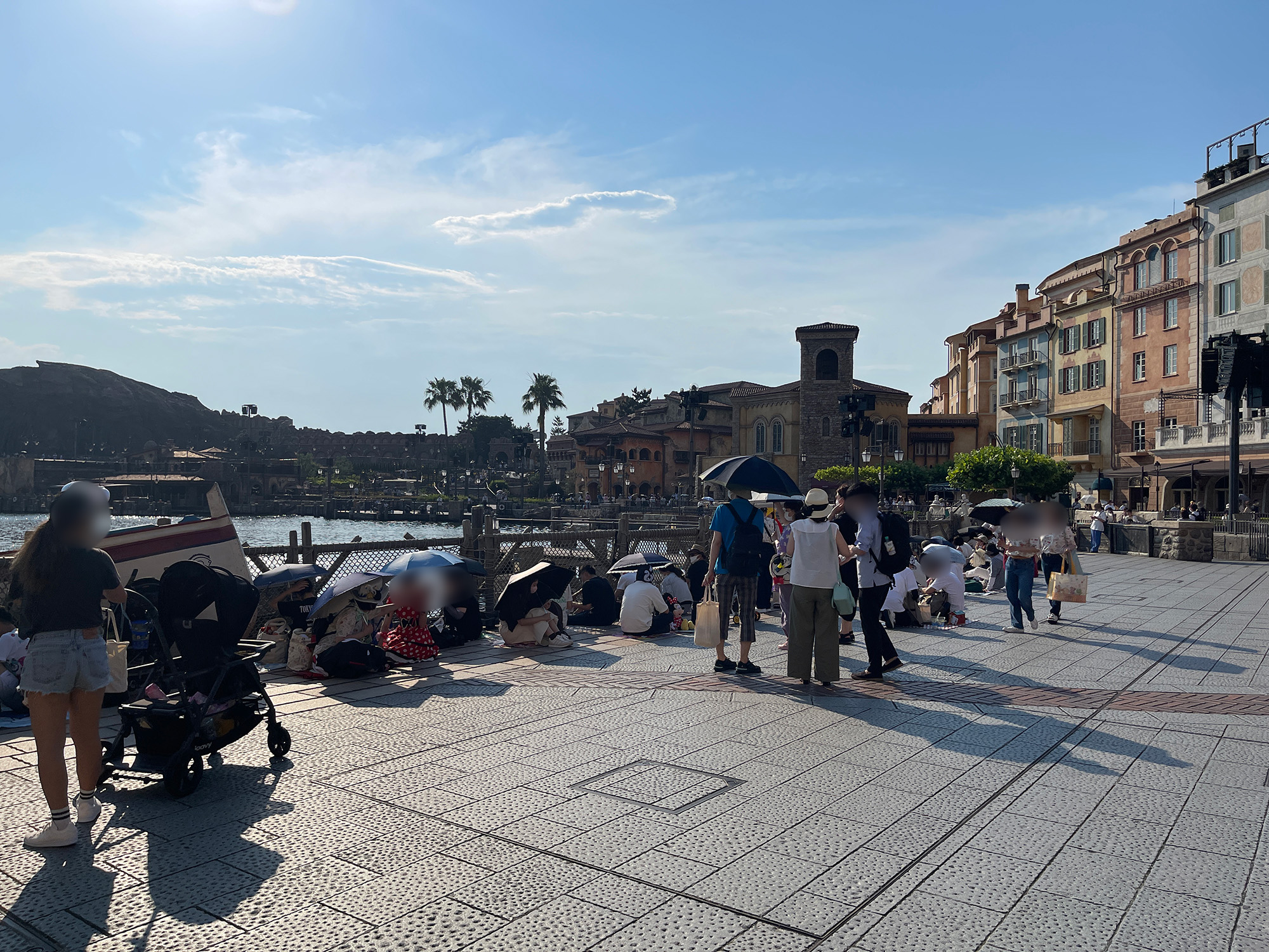 ディズニーシーのショー待ちの様子（16時20分ごろ）