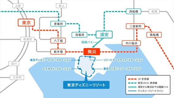 電車でのアクセス