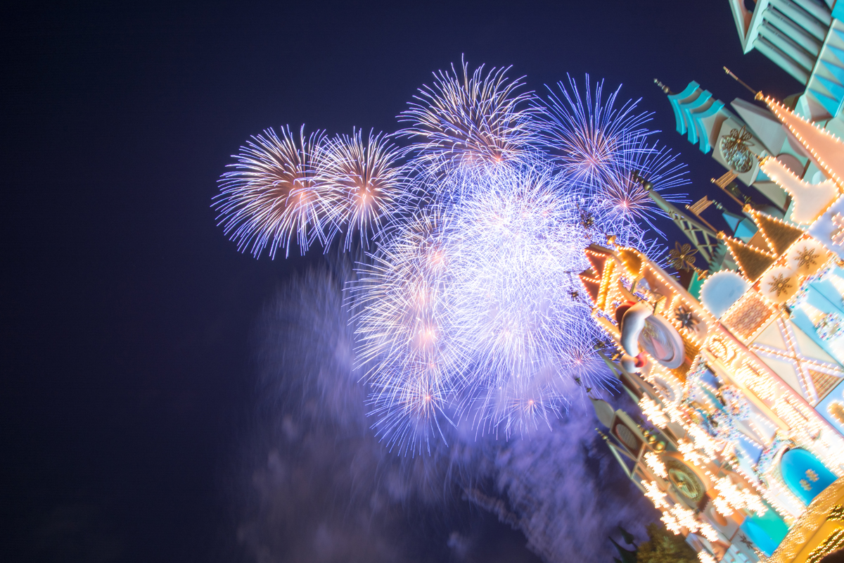 ディズニーランドの花火