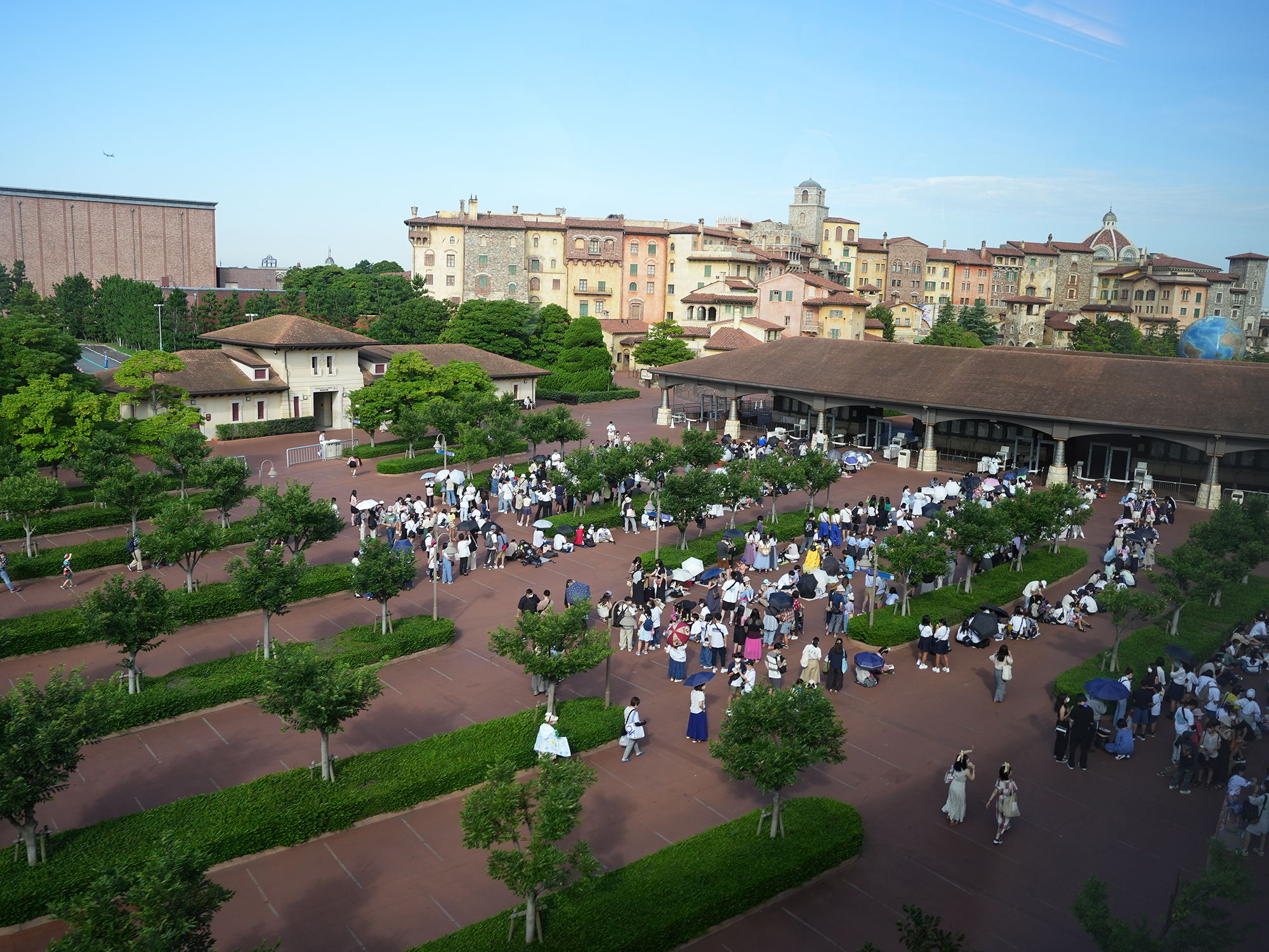 ディズニーシーの入園（エントランス）の様子 2022年8月1日7時45分ごろ