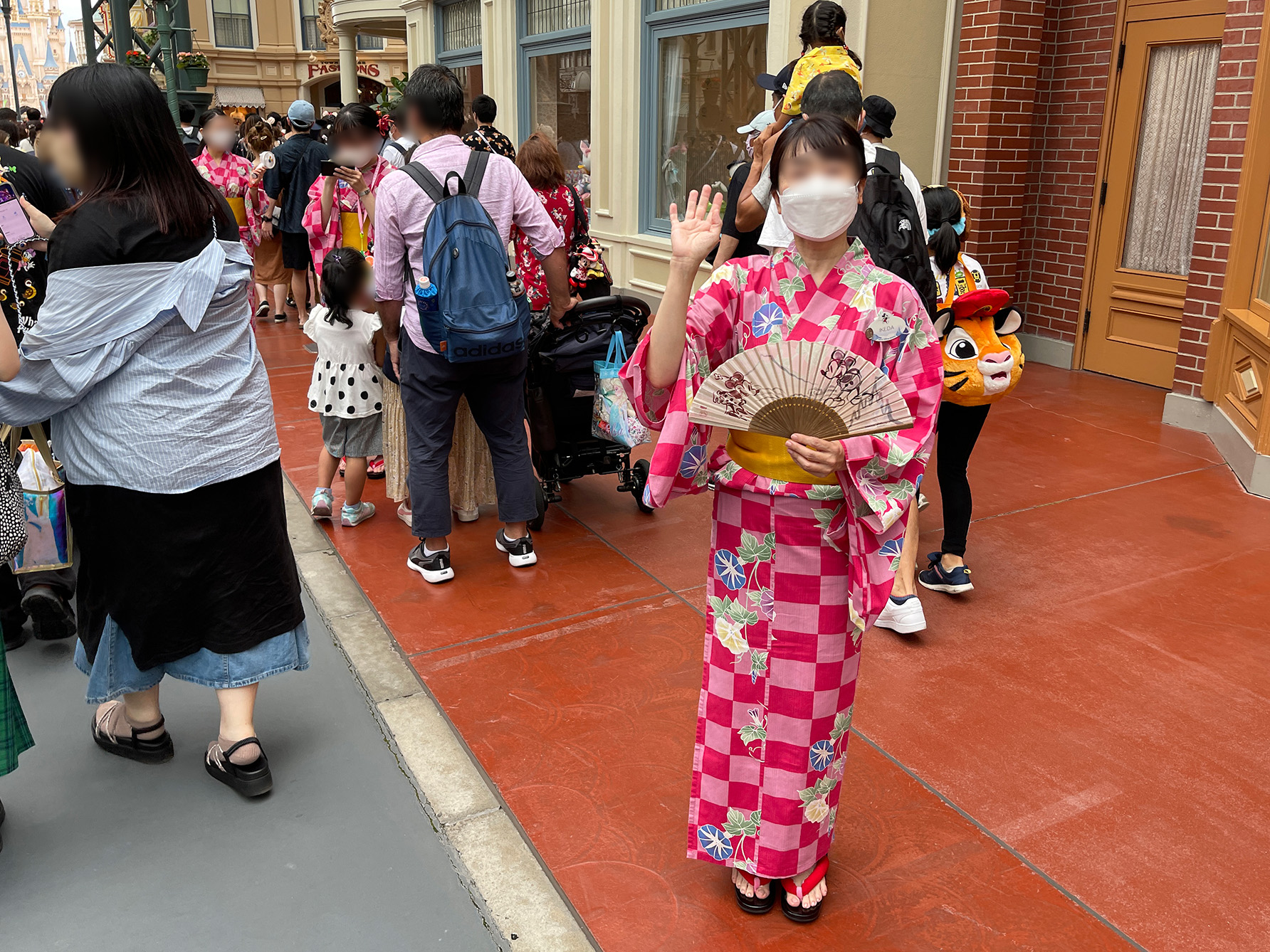 ディズニーキャストの浴衣姿