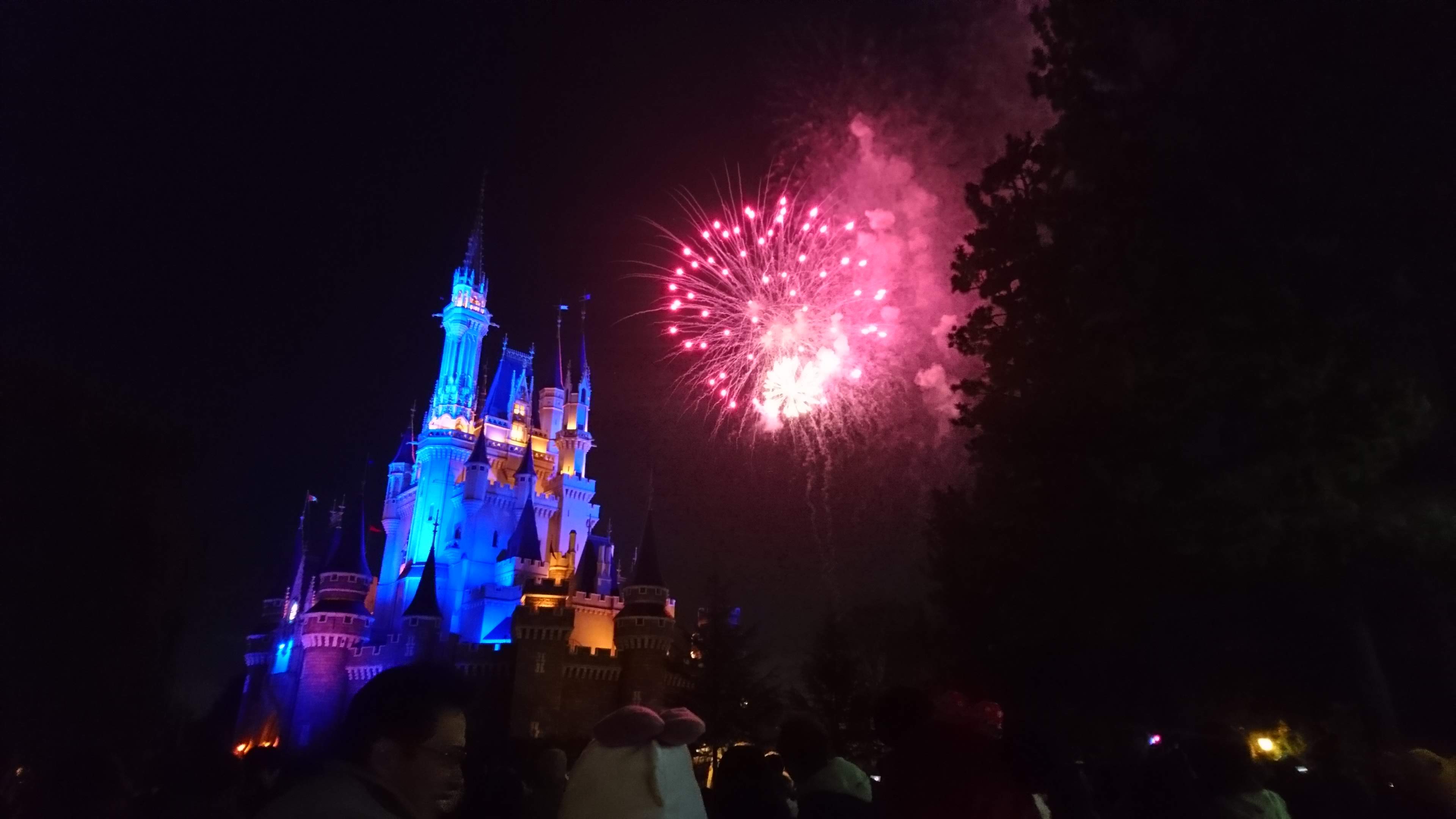 ディズニーランドの花火