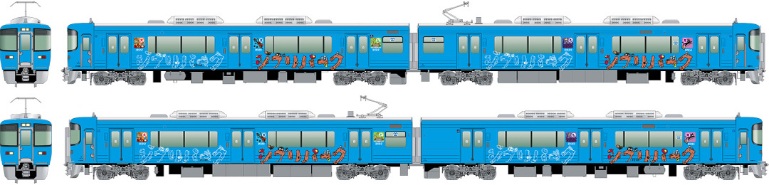 愛知環状鉄道　ラッピング電車（ジブリパーク）