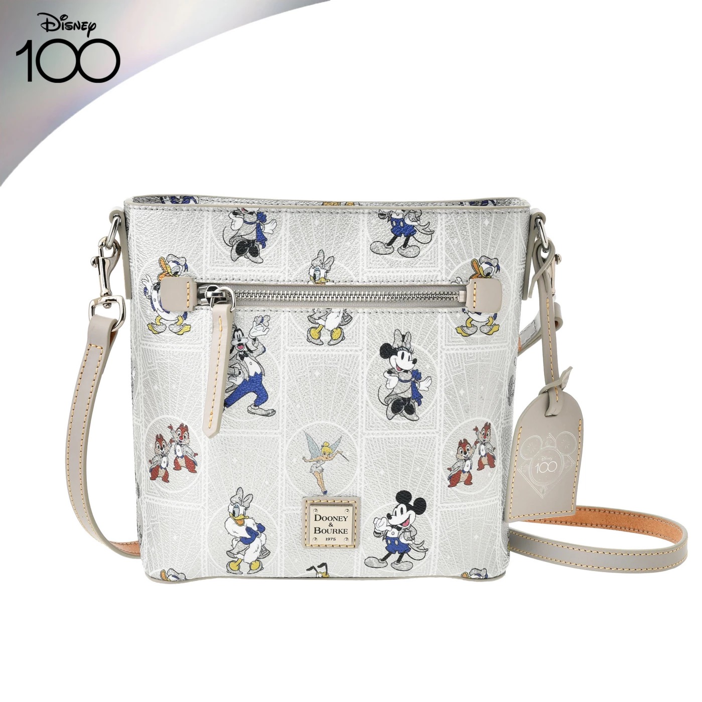 ディズニーストアで買えるディズニー創立100周年記念グッズ：【Dooney ＆ Bourke】ディズニーキャラクター ショルダーバッグ