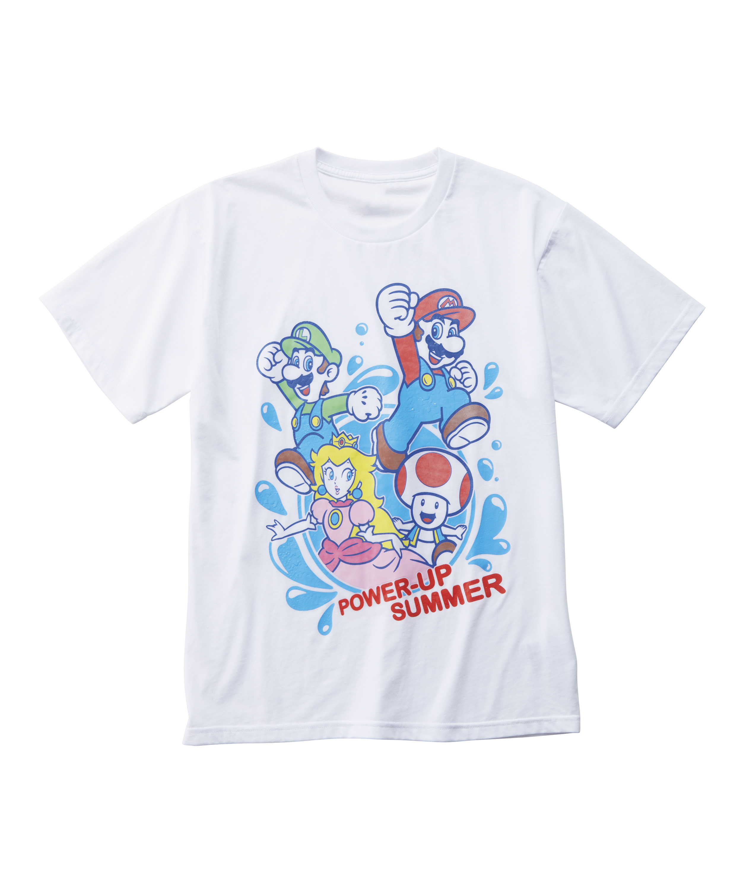 スーパーマリオ・パワーアップ・サマー　グッズTシャツ（変色後）