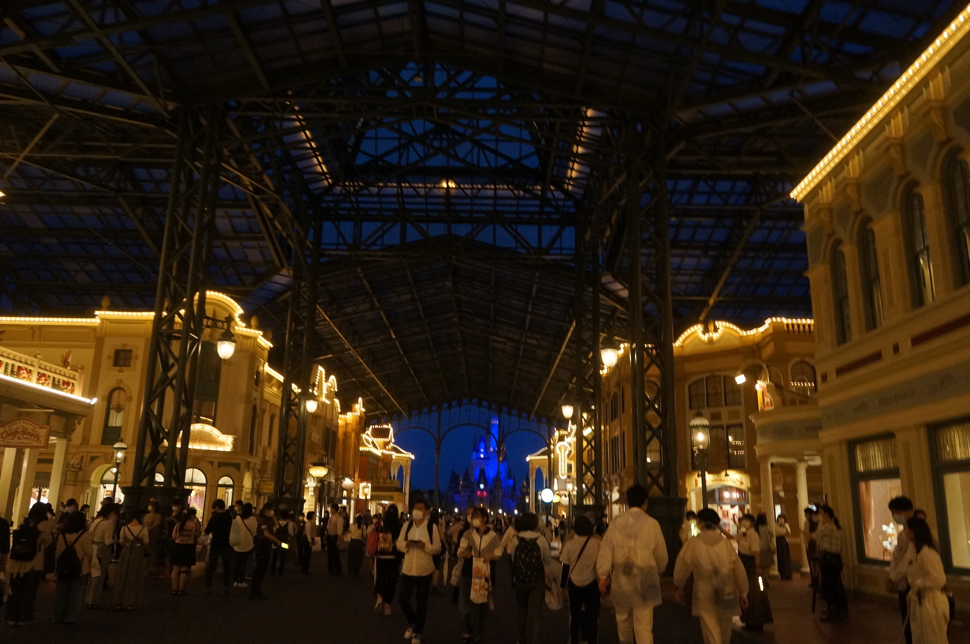 夜の東京ディズニーランド