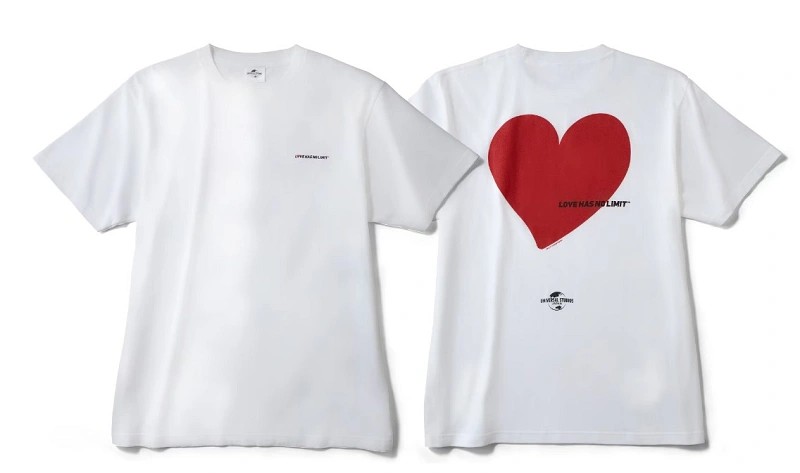 ユニバの「LOVE HAS NO LIMITチャリティTシャツ」