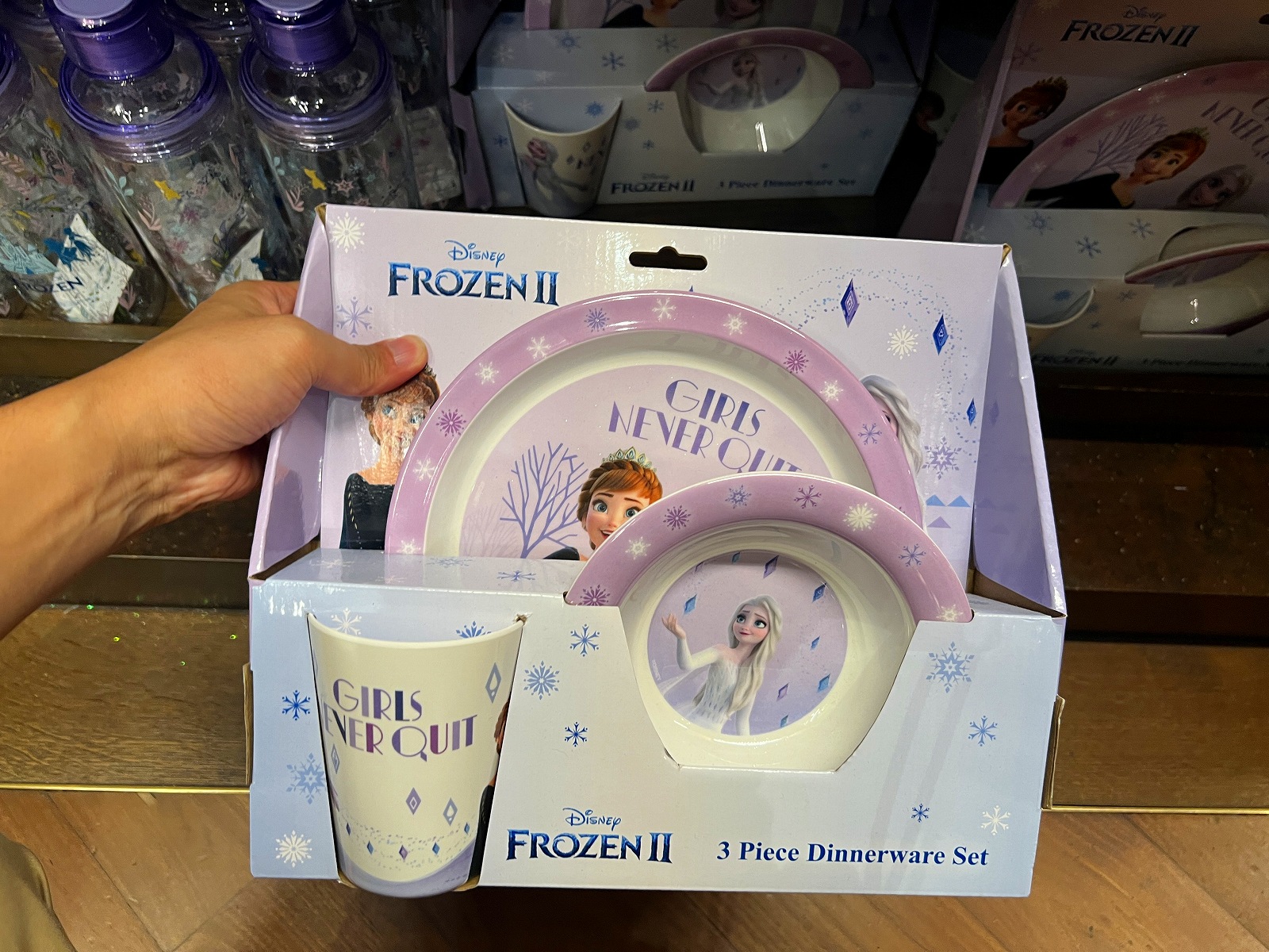 香港ディズニーアナ雪グッズ：ディナー3点セット