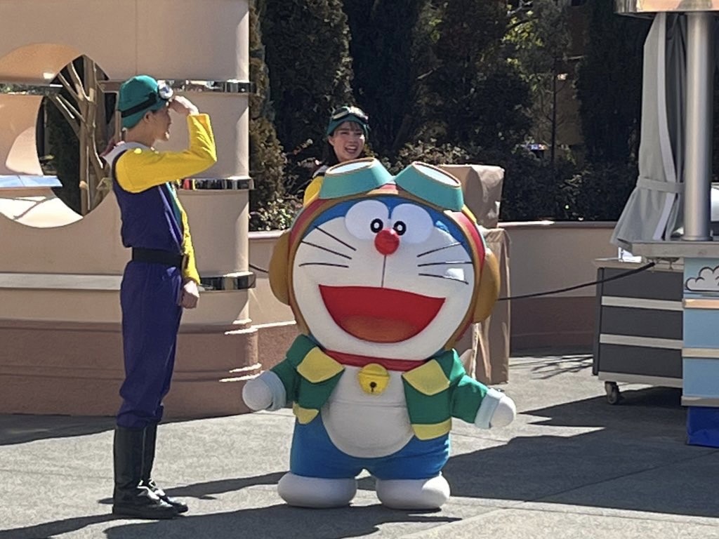 過去のUSJ×ドラえもんコラボでグリーティングできたドラえもん