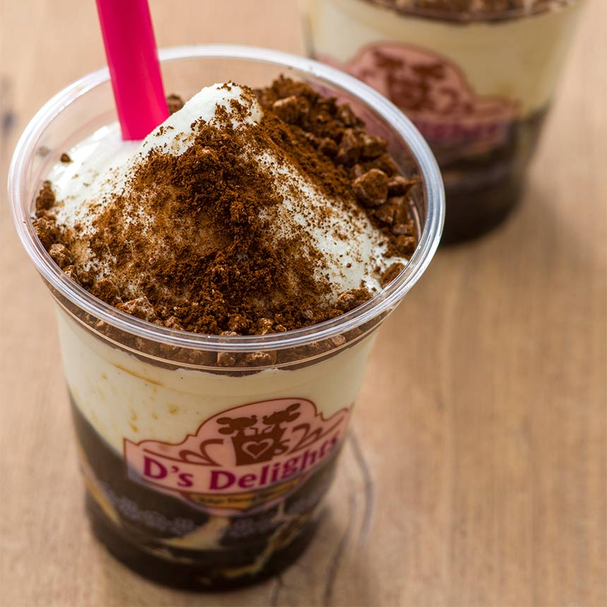 D's Delightsバニラスムージー＆コーヒーゼリー（チョコレートクランチ入り）