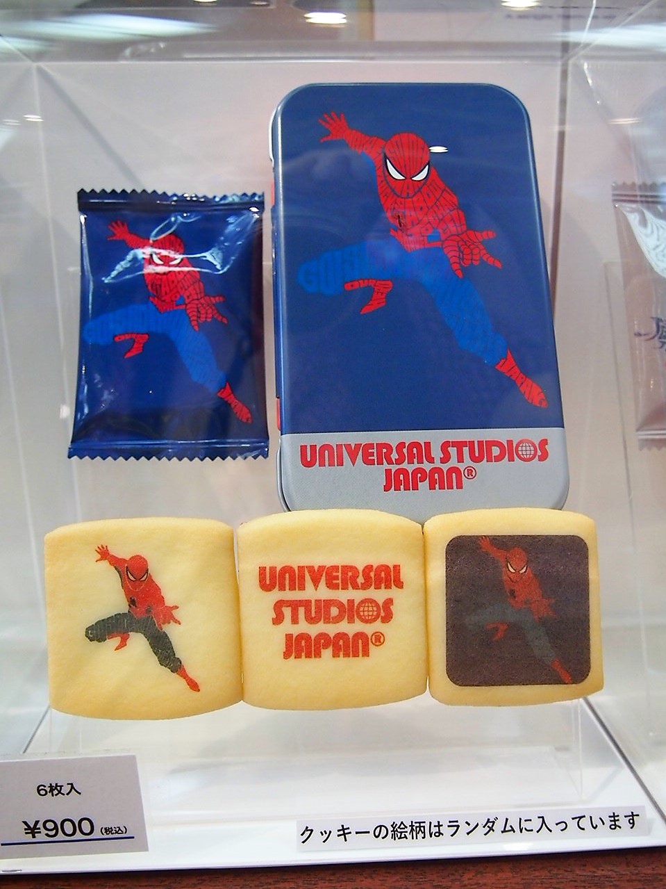 スパイダーマンのプリントクッキー