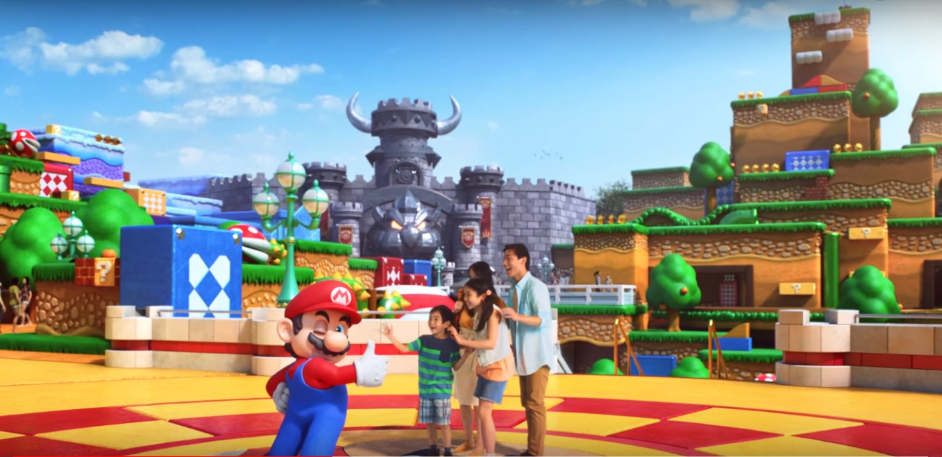 任天堂マリオエリア「SUPER NINTENDO WORLD」でマリオとふれあうゲストのイメージ