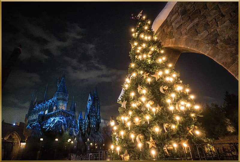 ホグズミート村のクリスマスツリー