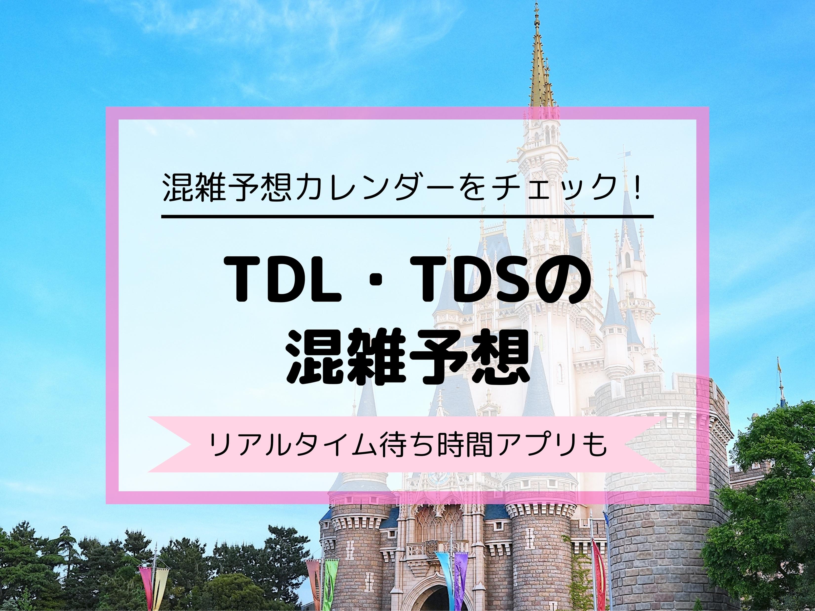 【ディズニー混雑予想】2025年のTDL・TDSの混み具合は？2月・3月は混む？リアルタイム待ち時間アプリも