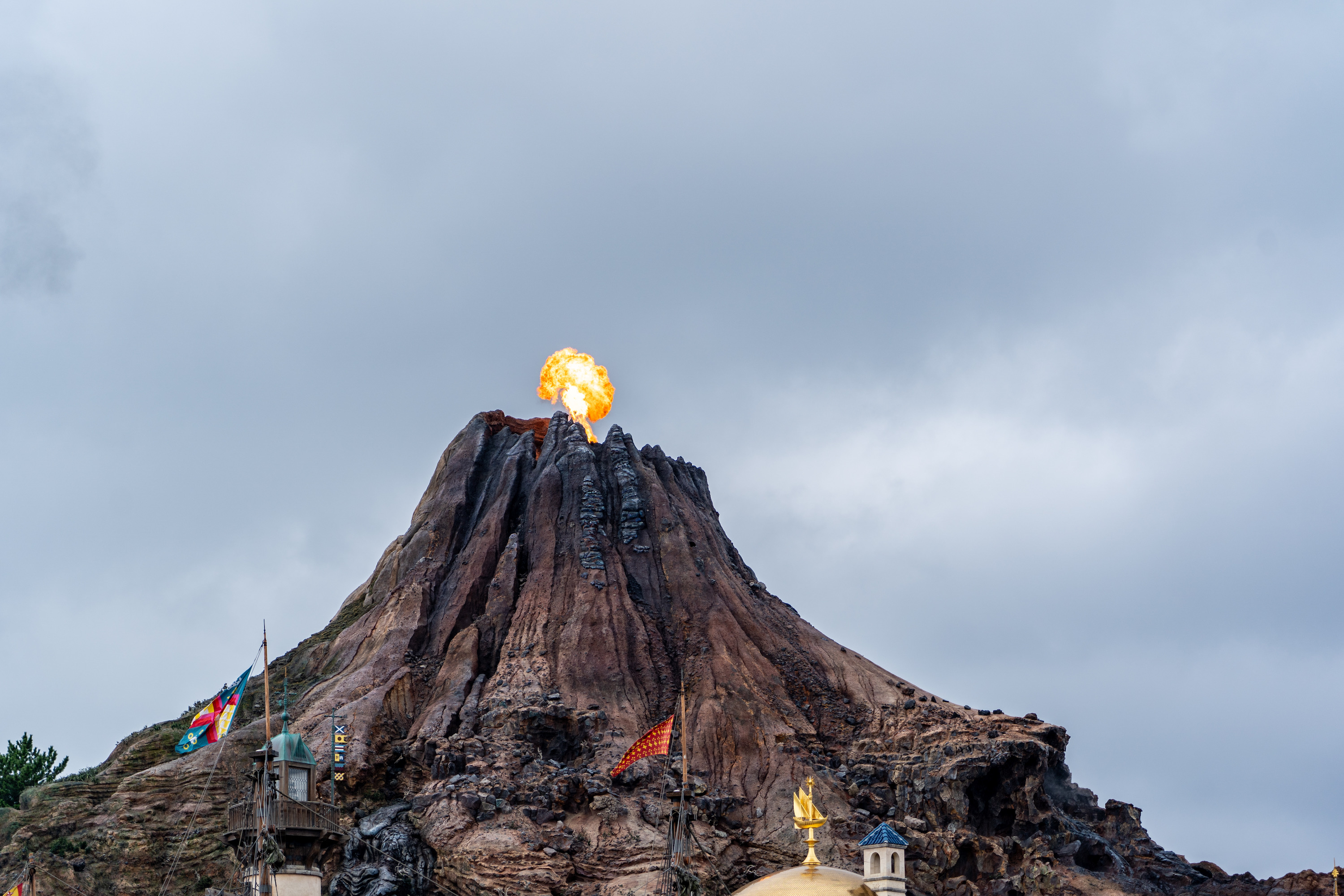 プロメテウス火山が噴火したところ