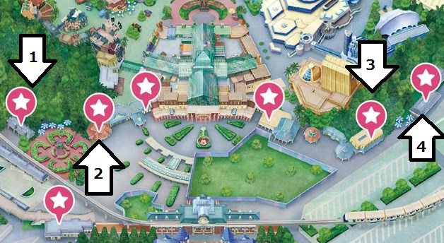 ディズニーランドのパーク外コインロッカーマップ