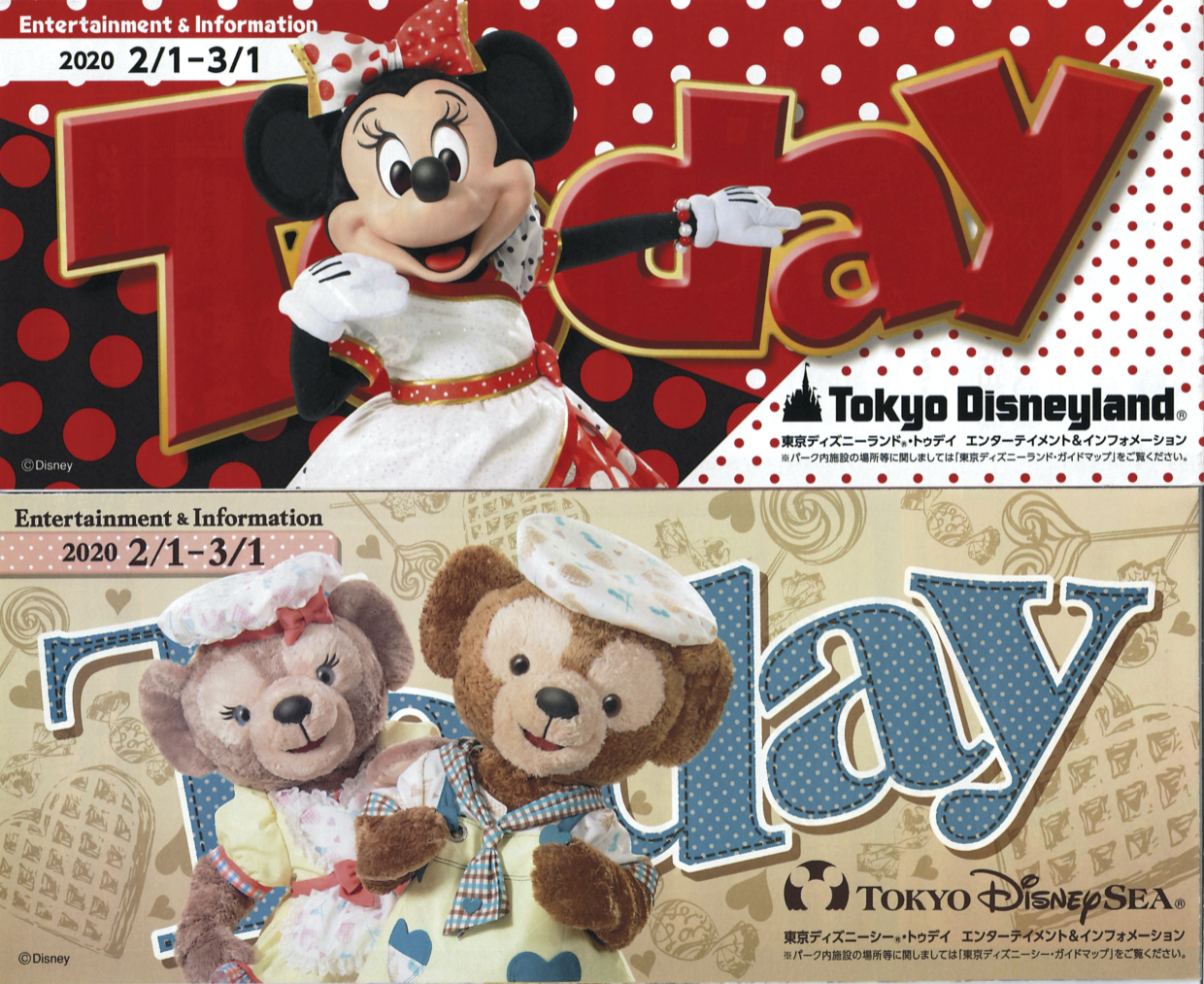 【2020】ディズニーToday（トゥデイ）まとめ！ディズニーランド＆シーで貰えるパンフレット！