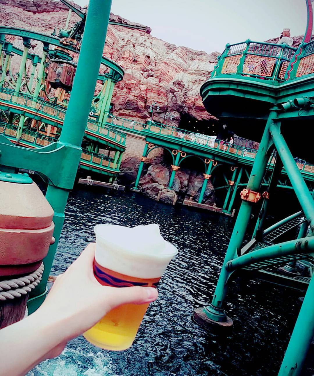 お酒が飲めるのもディズニーシーの楽しみの一つです♡