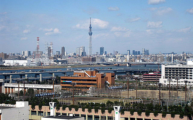 東京スカイツリーの見える北方面