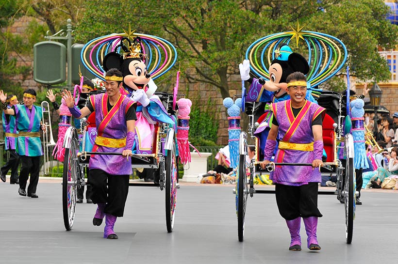 ディズニーランドの七夕グリーティング