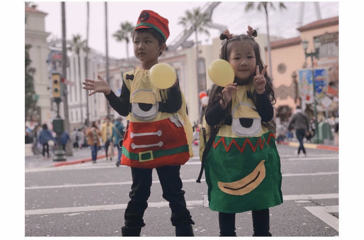 クリスマスミニオンのコスプレ