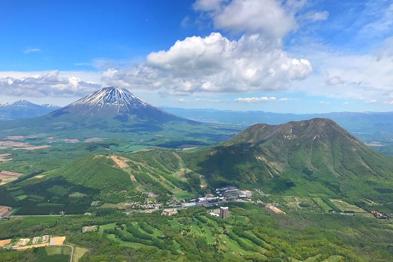 ルスツリゾート上空からの景色