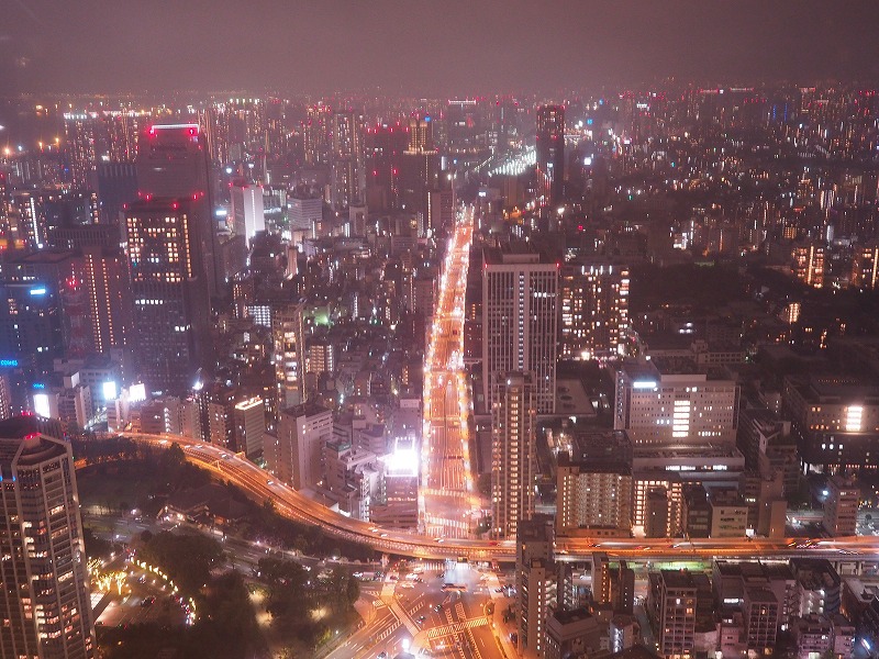 トップデッキからの夜景