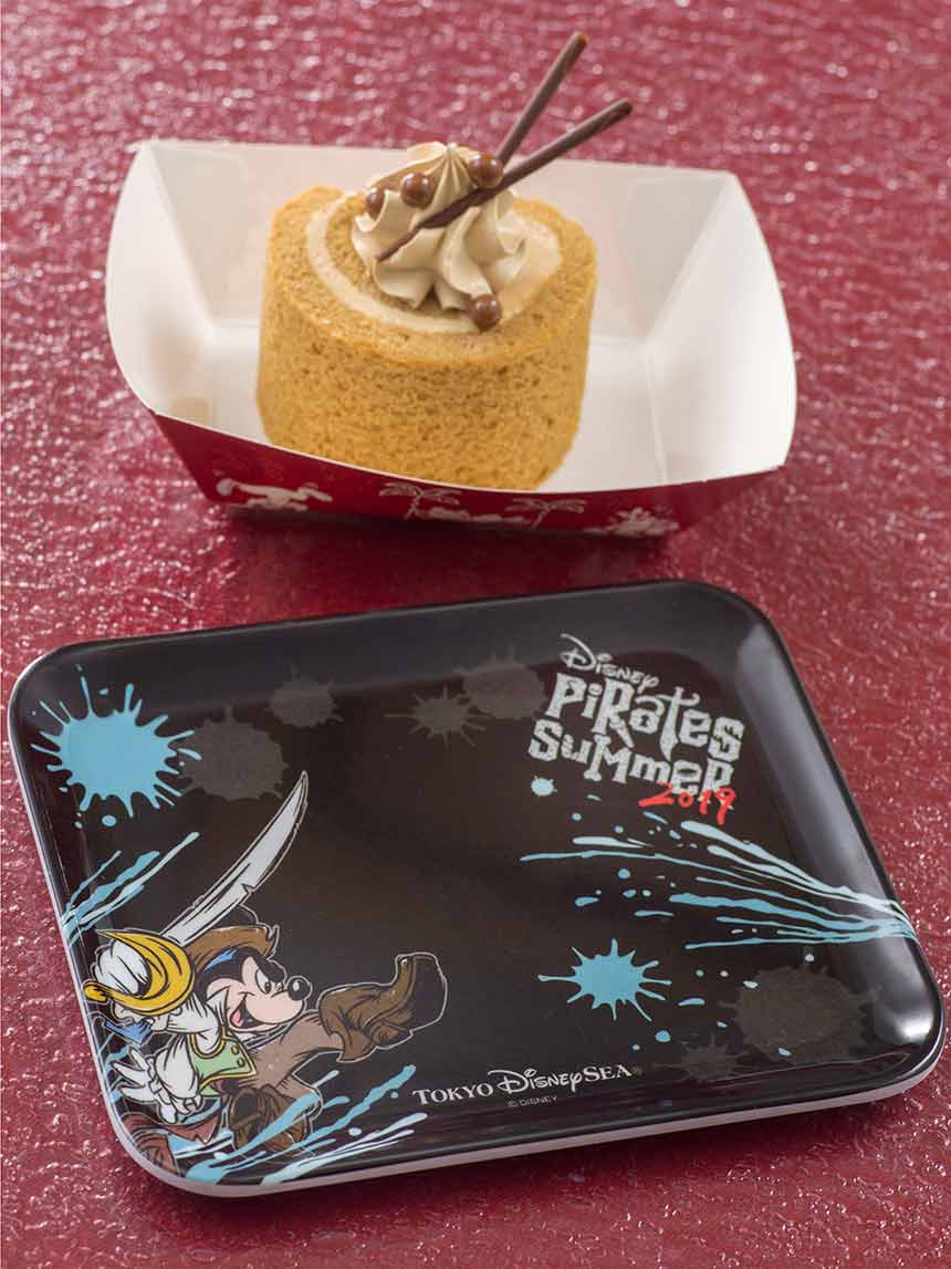 コーヒーロールケーキ、スーベニアプレート付き