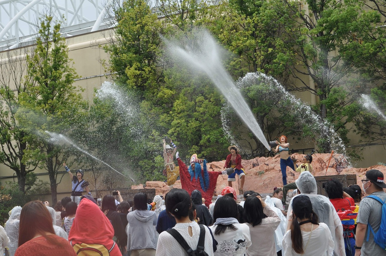 ワンピースウォーターバトルの水発射／USJ