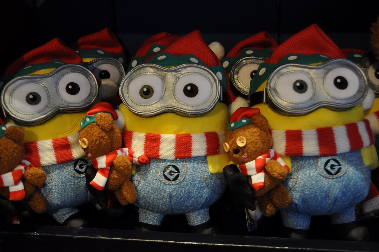 MINION MERRY CHRISTMASボブのぬいぐるみ