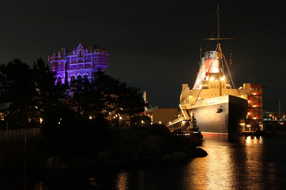 夜のディズニーシー