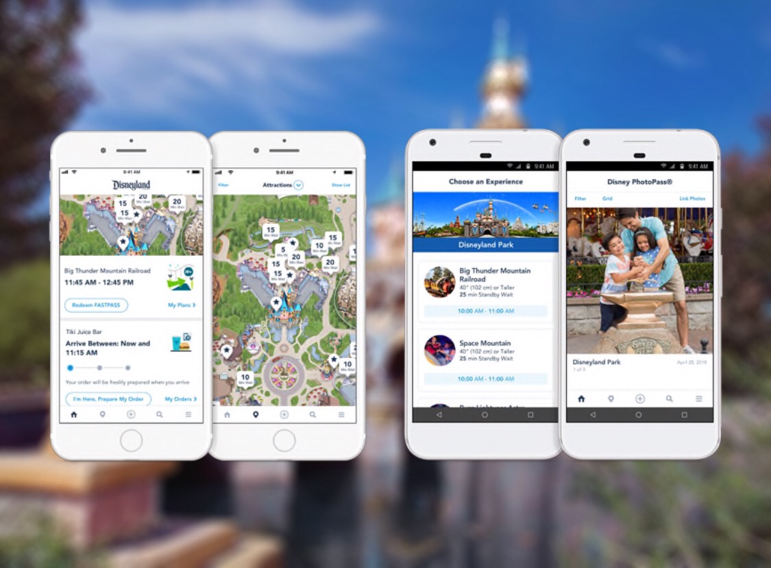 【カリフォルニアディズニー】公式スマホアプリ使い方まとめ！レストラン予約や食べ物事前注文など！