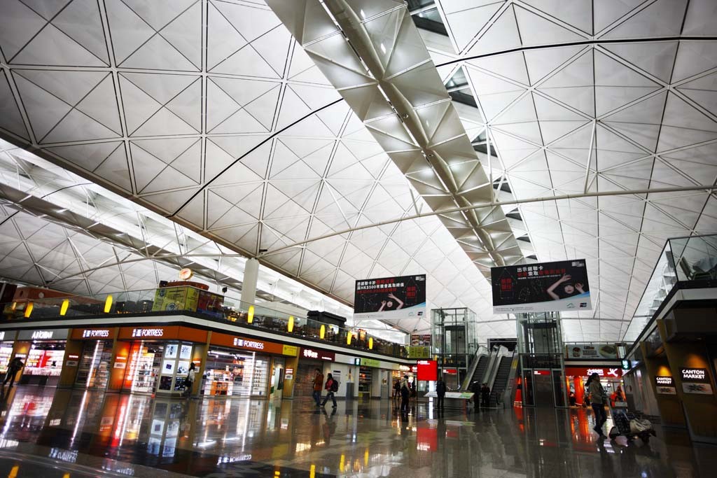 香港国際空港の様子