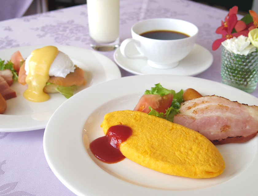 スカイレストラン・サンセットの朝食バイキング