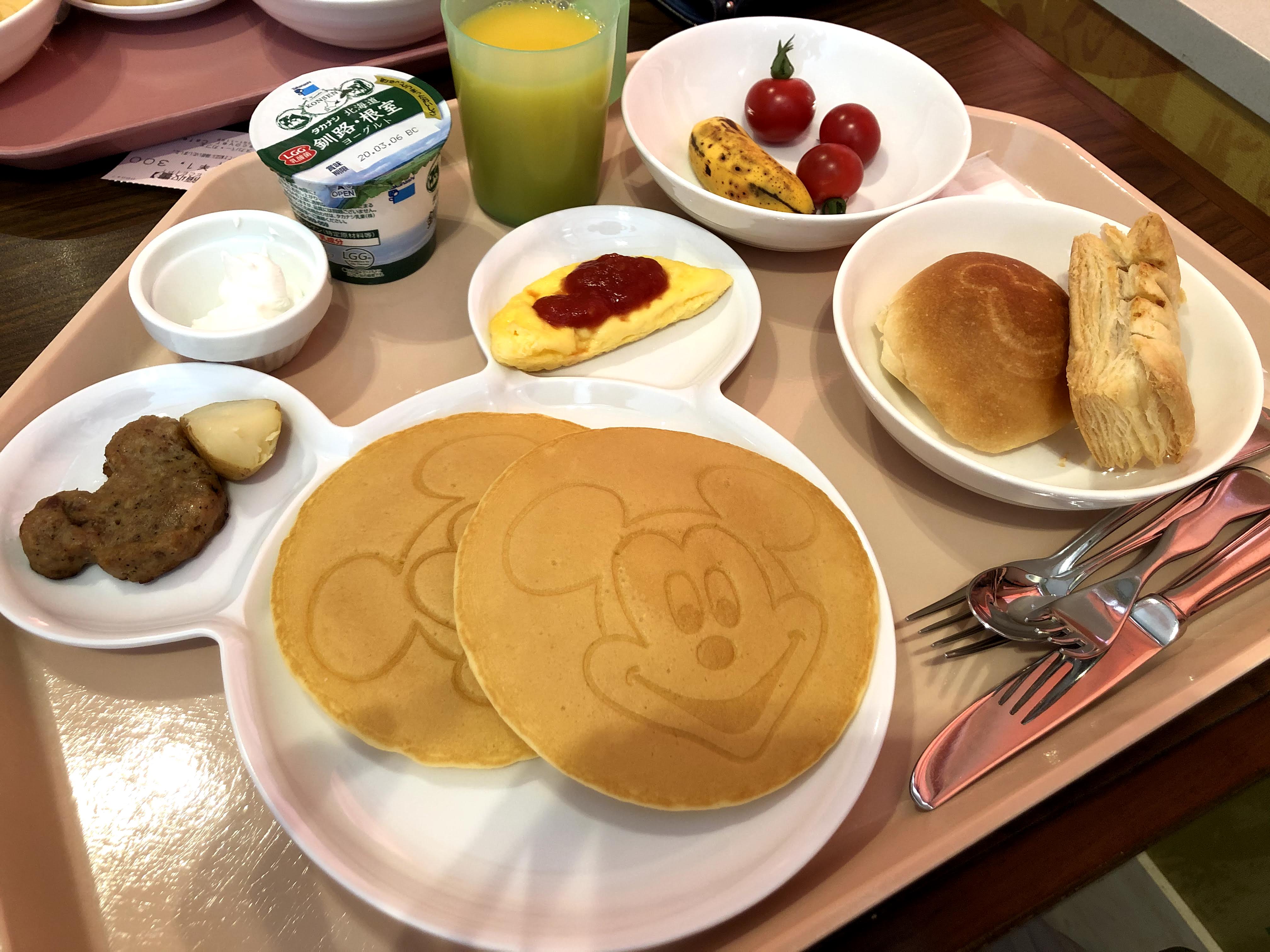 セレブレーションホテルの朝食メニュー