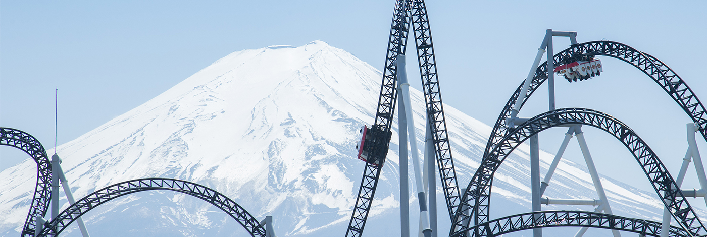 ジェットコースターと富士山