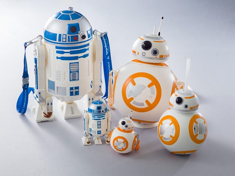 R2-D2のポップコーンバケットとミニスナックケース